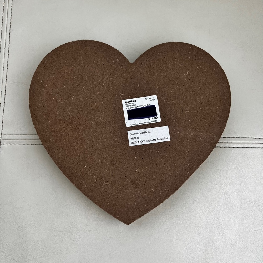New Rainbow Heart Photo Clip - Picture 2 of 3